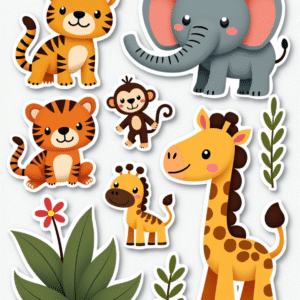 Animals & Wildlife - Sticker Sheet v36
